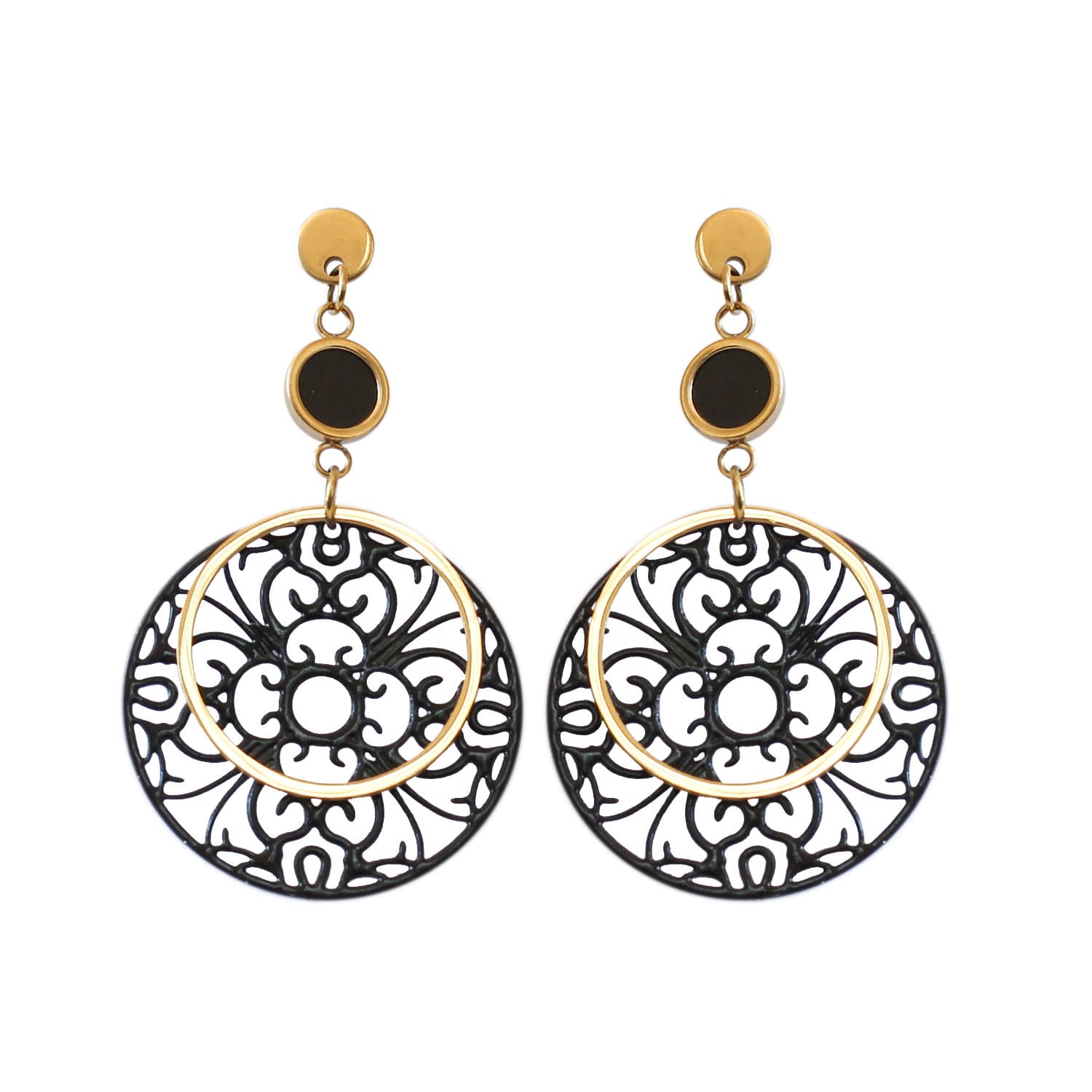 Aretes de Acero Mandalas